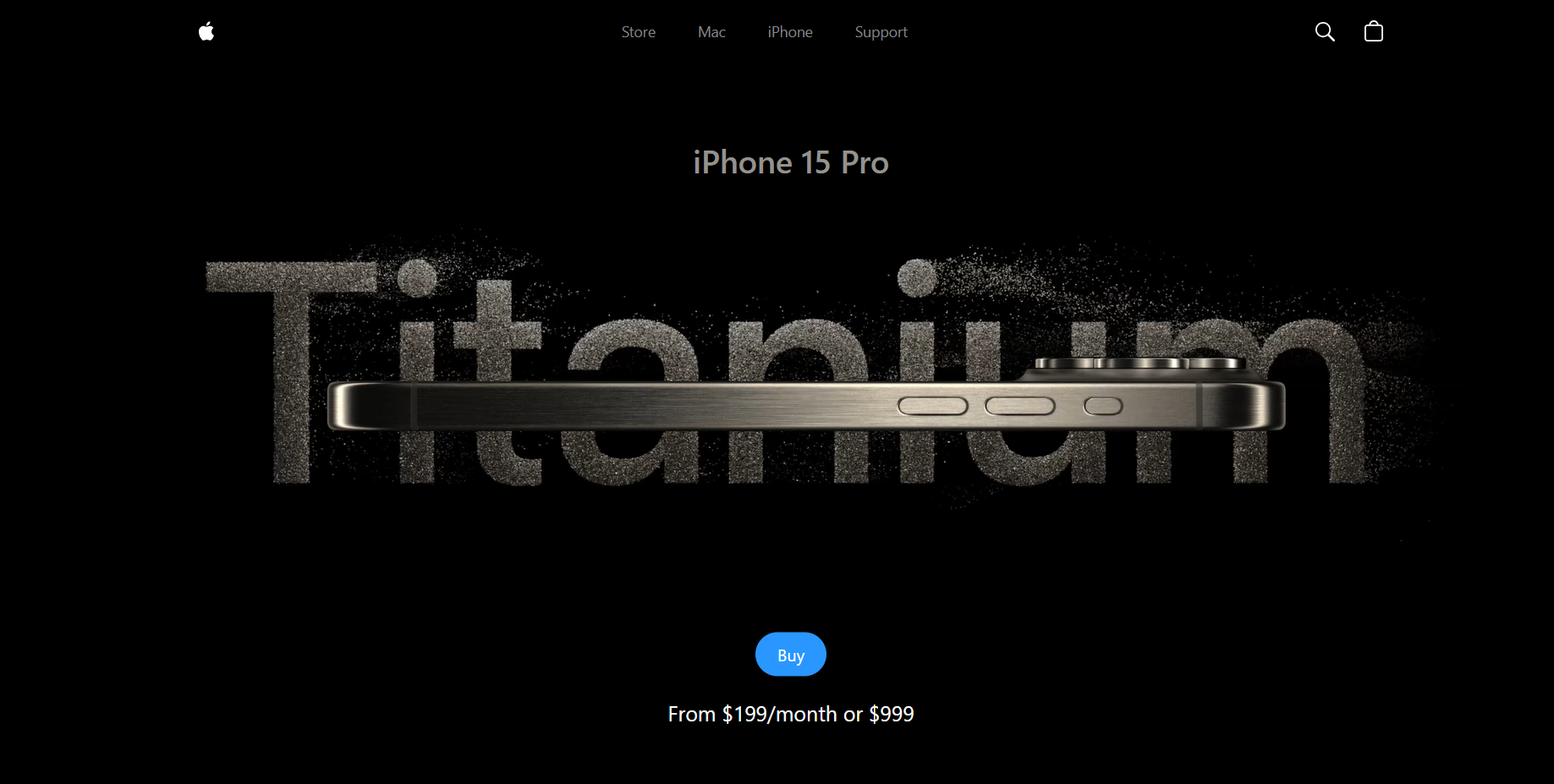 Apple Website UI